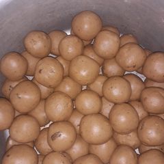 Besan Ladoo A picture of Besan Ladoo.