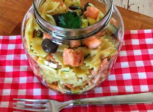 Foto di Pasta fredda salmone e zucchina🌷