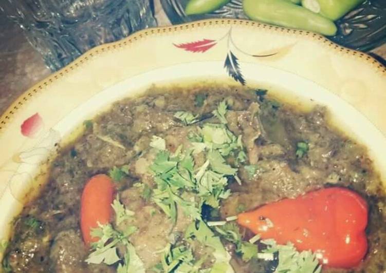 Recipe of Quick Haryali Gosht…💞