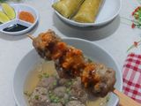 Nyuknyang Hitam / Baso Kasar (Baso Sapi Khas Makassar)