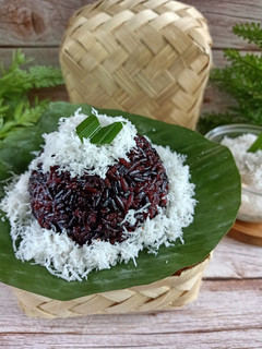 Foto resep Ketan Hitam Urap / Kepok Ketan Hitam