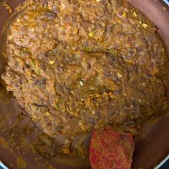 A picture of Refried beans.