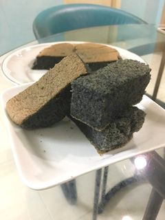 Foto resep 21. Ogura ketan hitam cotton cake