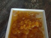 Una foto de chabacano en almíbar