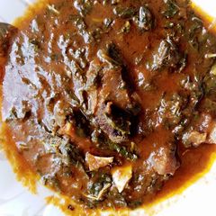 A picture of Vegetable soup.