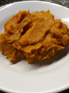 Una foto de Puré de zapallo