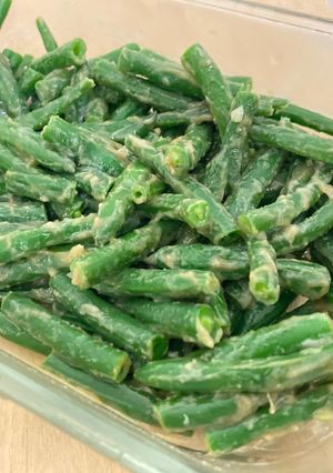 Una foto de Judías Verdes con Salsa de Tahini