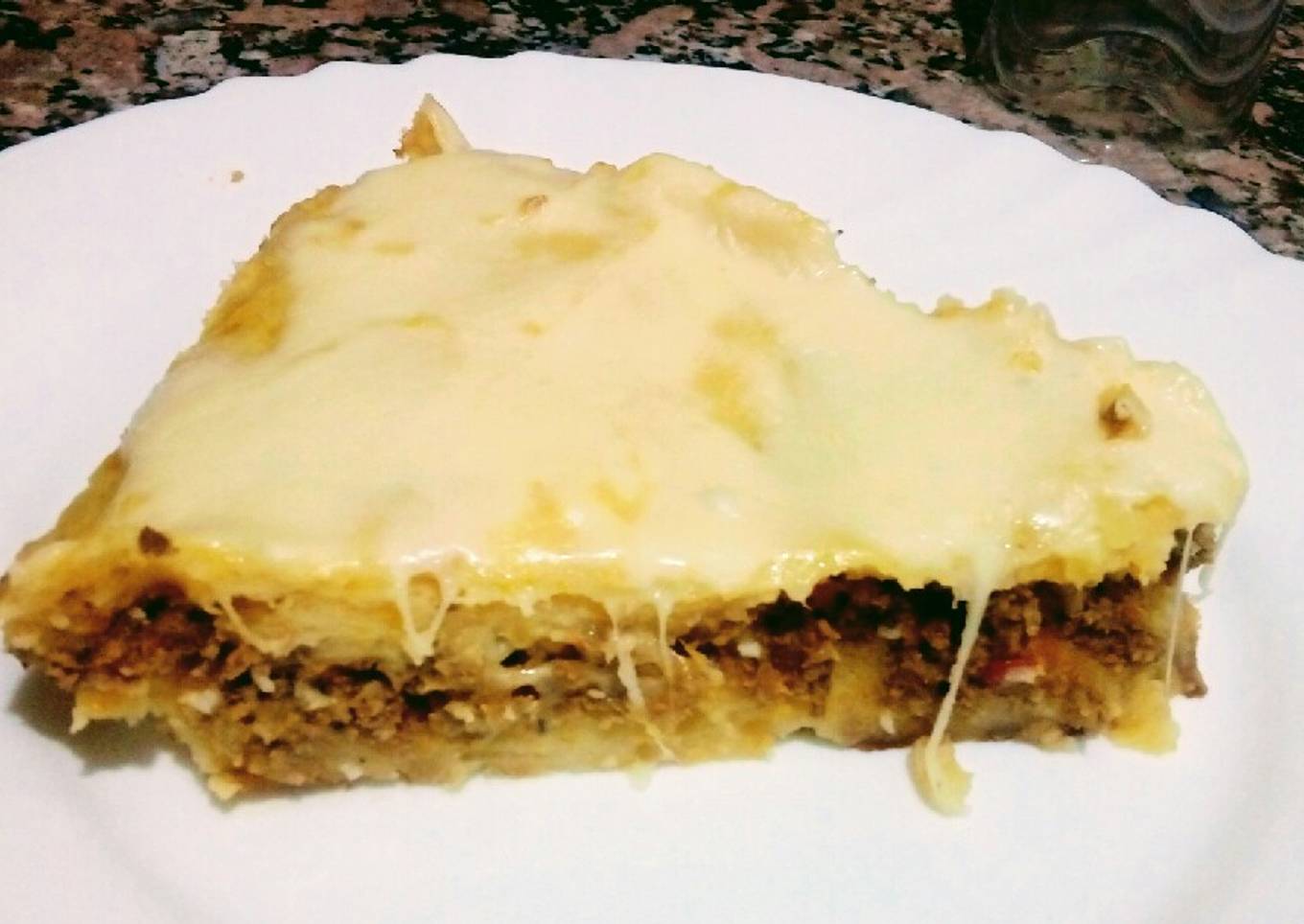 Pastel de papa y calabaza