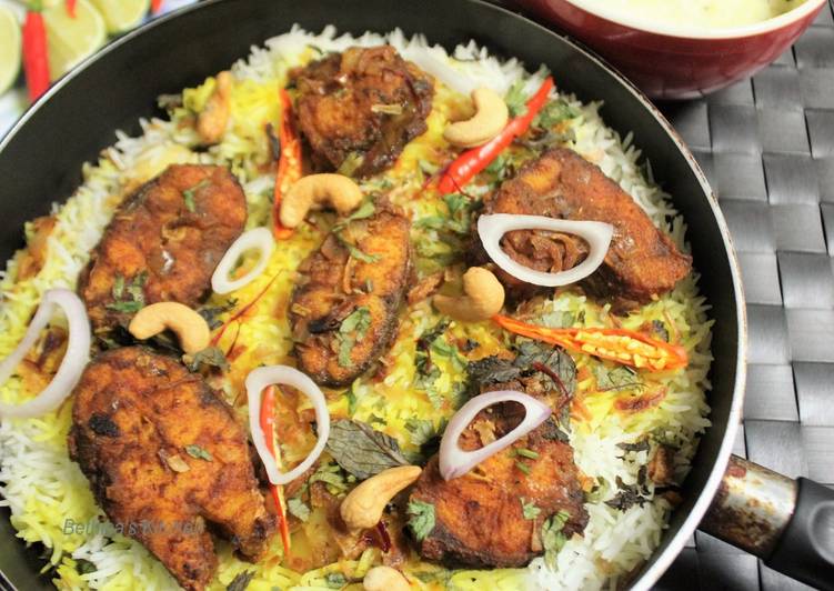 Recipe of Homemade Fish Dum Biryani