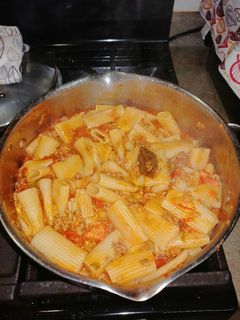 Una foto de Righatonnis con Carne Molida de Res