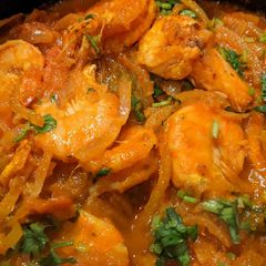 A picture of Prawns masala.