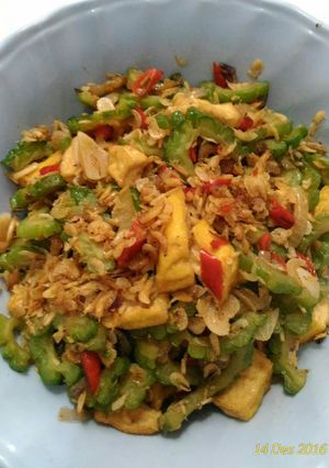Foto resep Tumis Pare tahu rebon