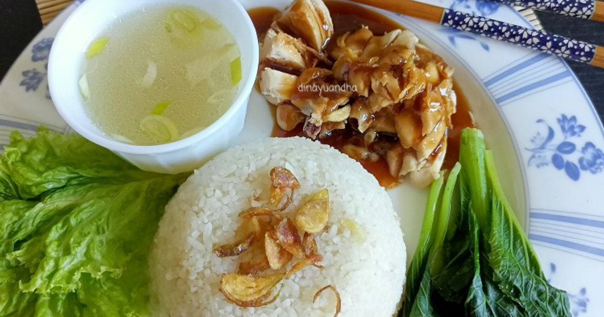 Hainan Rice Rice Cooker Resep Singapore Hainan Chicken Rice Rice Cooker oleh Dina Yuandha - Cookpad