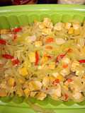 Tumis labu siam tahu kuning