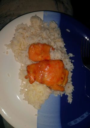 Mézes - mustáros csirke recept fotója