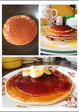 Una foto de Banana pancakes :)
