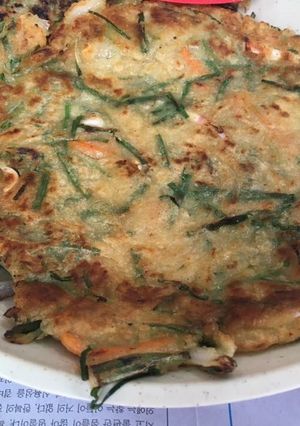 Hình của món Pancake hải sản.