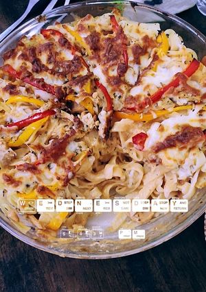 A picture of Mashroom Sause Pasta.