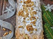 Una foto de budín de mandarina