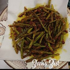 A picture of Crisp Cluster Beans (Fried Gawar Phali).