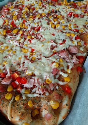 Pizza (egyszerű tészta) recept fotója