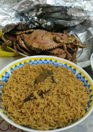 صورة لوصفة رز المحمر البحريني