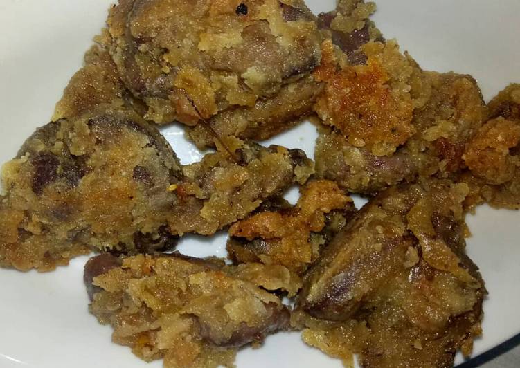 Resep Ati Rempela Ayam goreng tepung yang nikmat