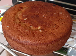 A picture of Carrot cake eggless.