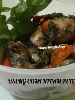 Foto resep Oseng Cumi Asin Hitam Pete / resep cumi asin