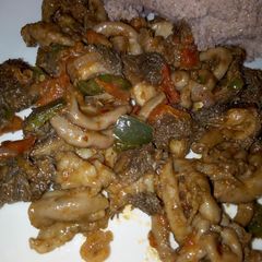 A picture of Wet Fried Goat Matumbo.
