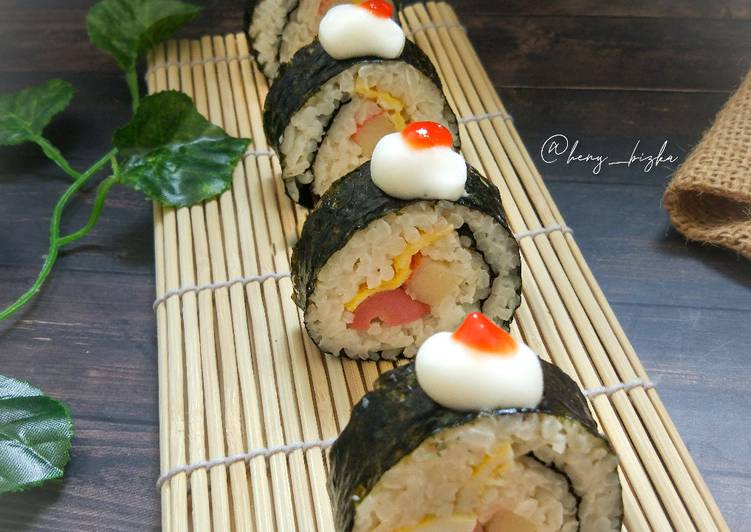 Resep Sushi homemade simpel Anti Gagal
