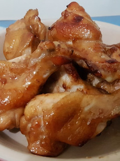 氣炸鍋-自製蜜汁烤雞腿(金蘭燒肉醬) 的食譜成品照片