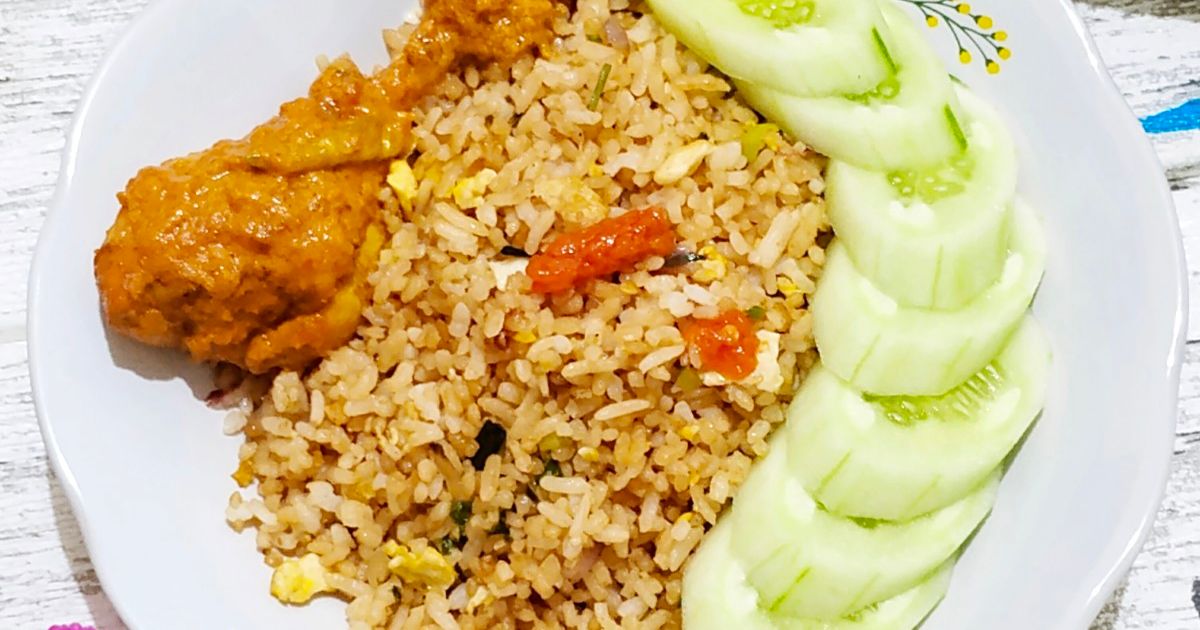 Nasi Goreng Porang (Sy pakai nasi sisa semalam)