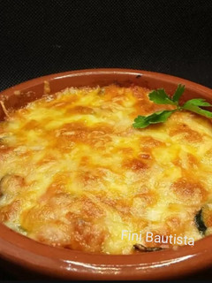 Una foto de Calabacín gratinado a la boloñesa