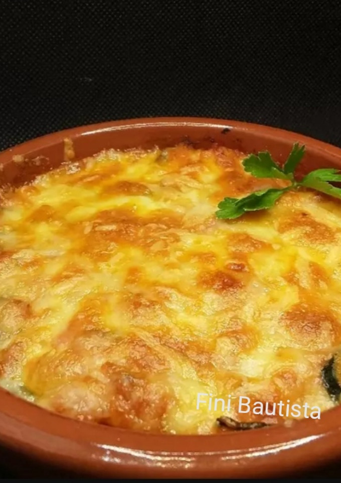 Una foto de Calabacín gratinado a la boloñesa