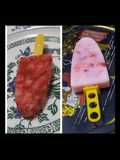 Helado de frutilla al agua o cremoso, muy sanos