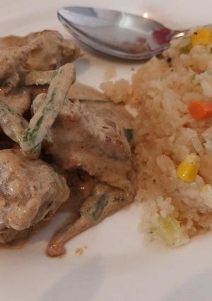 Una foto de Costilla en crema con jalapeño