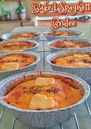 Foto resep Baked Spaghetti Brulee #dapurelbeweek28