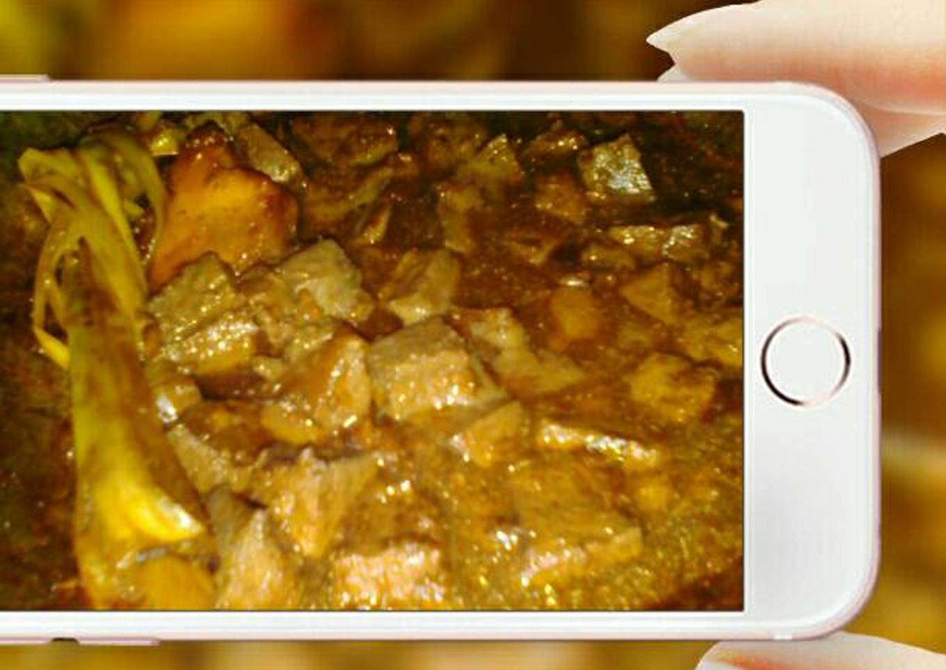 Rendang Hati Sapi Tanpa Santan