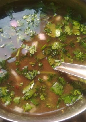 A picture of Chana soup.