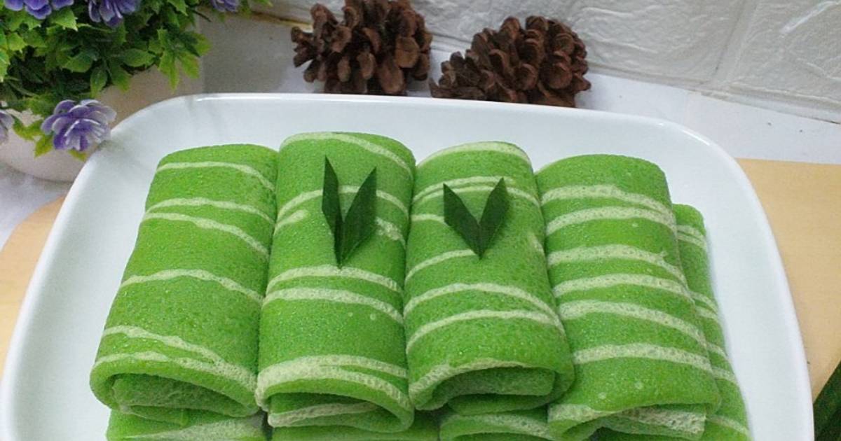 Resep Dadar Gulung Tanpa Telur Isi Unti Kelapa Rasanya Maknyus