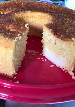 Foto de Bolo de milho cremoso com requeijão 🌽😋
