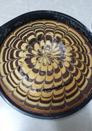 A picture of Zebra cake#author marathon.