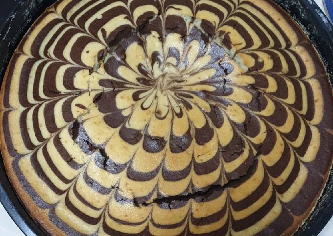 Recipe of Ultimate Zebra cake#author marathon