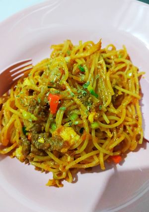 Foto resep Hot Spaghetti Tradisional ala Nusantara (sisa Daging Qurban)