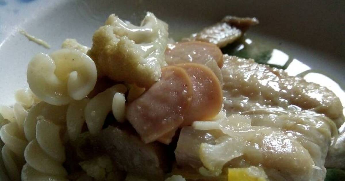 Resep Sayur POP (bunga kol, sosis, ayam, bakso, telur 