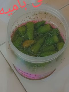 عکسی از دستور ترشی بامیه