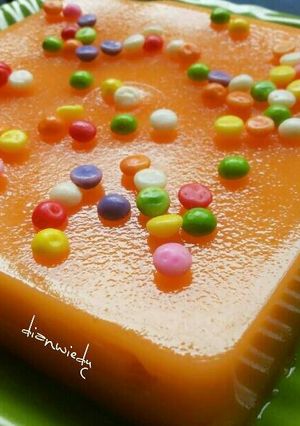 Foto resep Puding jeruk (santan)