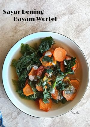 Foto resep Sayur Bening Bayam Wortel