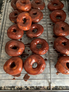 Una foto de Donut de chocolate